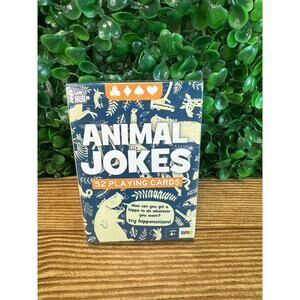 New Animal Jokes Playing Cards 52-Count Great For Kids Gift Games